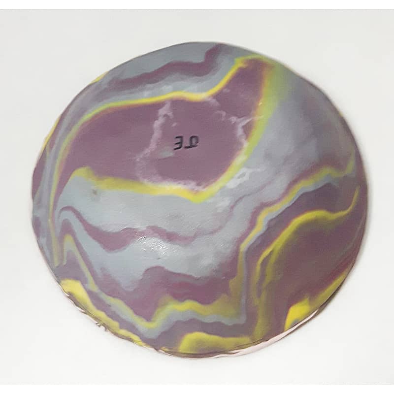 Bowl Decorated Polymer Clay Soup Dish Candy Salid Purple Pink Color Art Colour  - Janets Polymer Creations