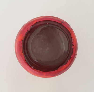 Red Toothbrush Holder Glass Cup Tumbler