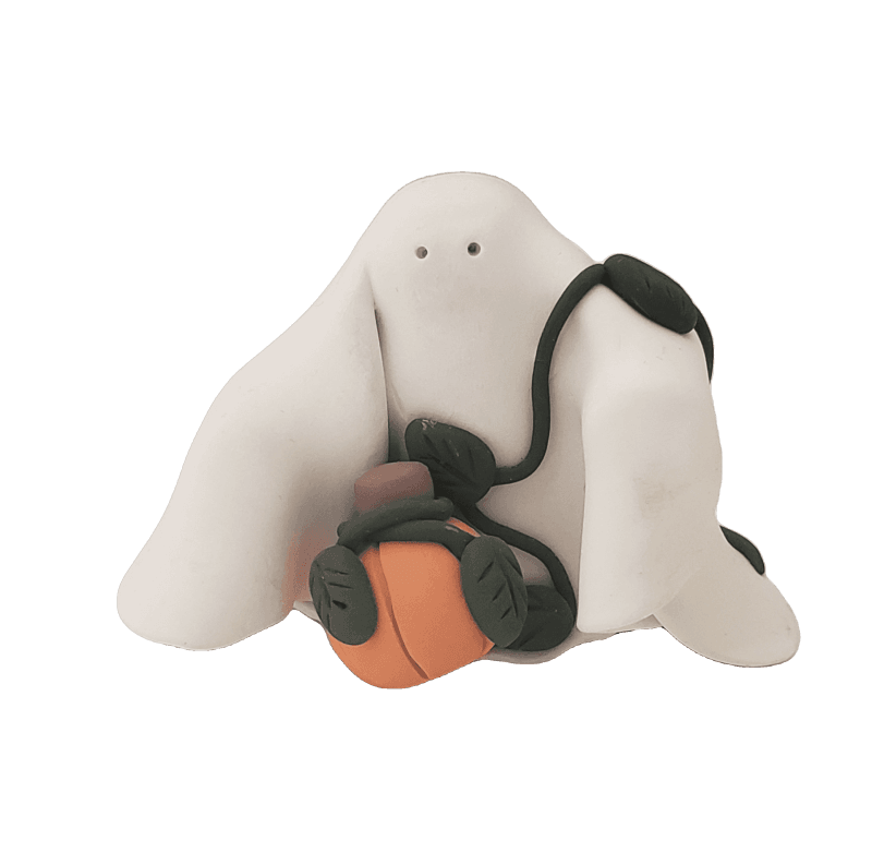 Ghost figurine Polymer Clay