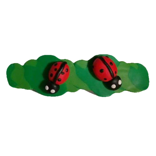 Ladybug Hairclip Polymer Clay Hair Clips Hair Accessories Cute Polymer Creations  - Janets Polymer Creations