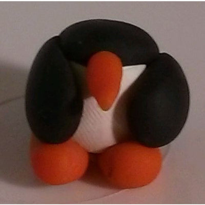 Penguin miniature handmade Figurine Polymer Clay  collectable  - Janets Polymer Creations