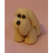 Dog Figurine Polymer Clay  - Janets Polymer Creations