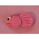 Fish Magnet Polymer Clay magnet Pink Fish handmade  - Janets Polymer Creations