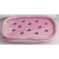Soap Dish Polymer Clay soap dish handmade pink soapdish  - Janets Polymer Creations